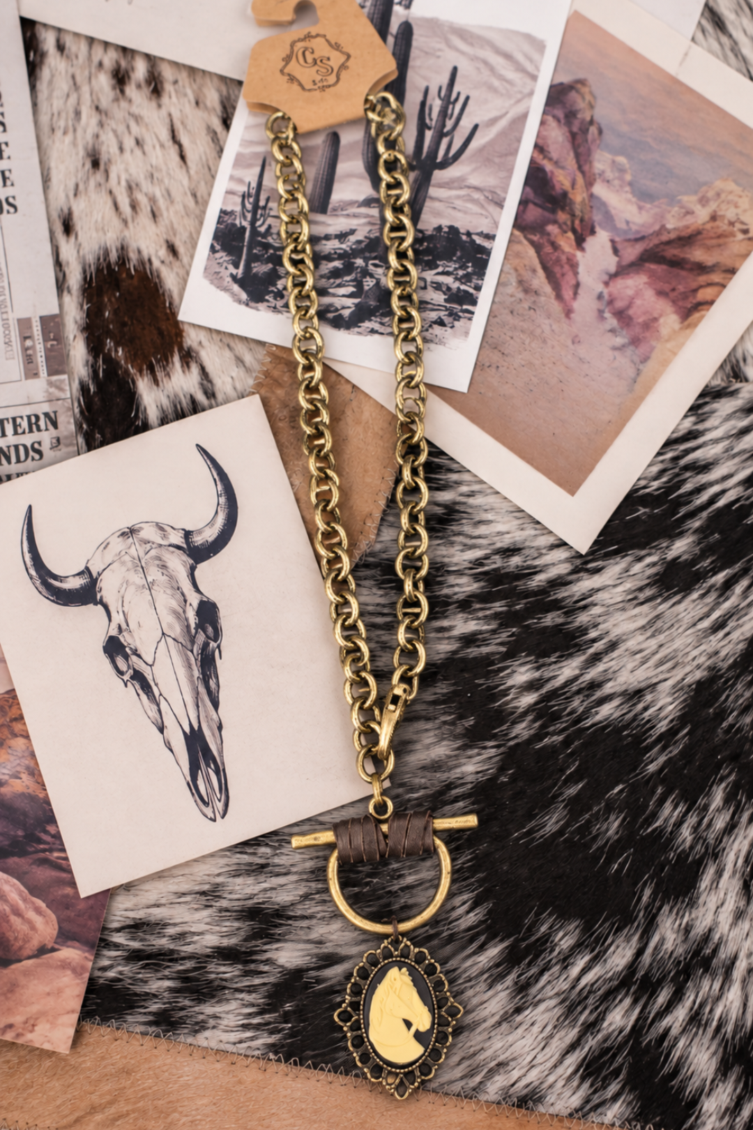 The Heritage Horse Cameo Necklace
