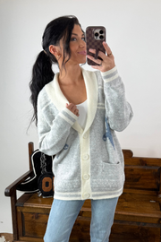 Prairie Frost Horse Cardigan