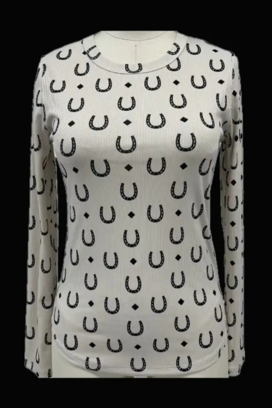 Lucky Lines Ribbed Long Sleeve