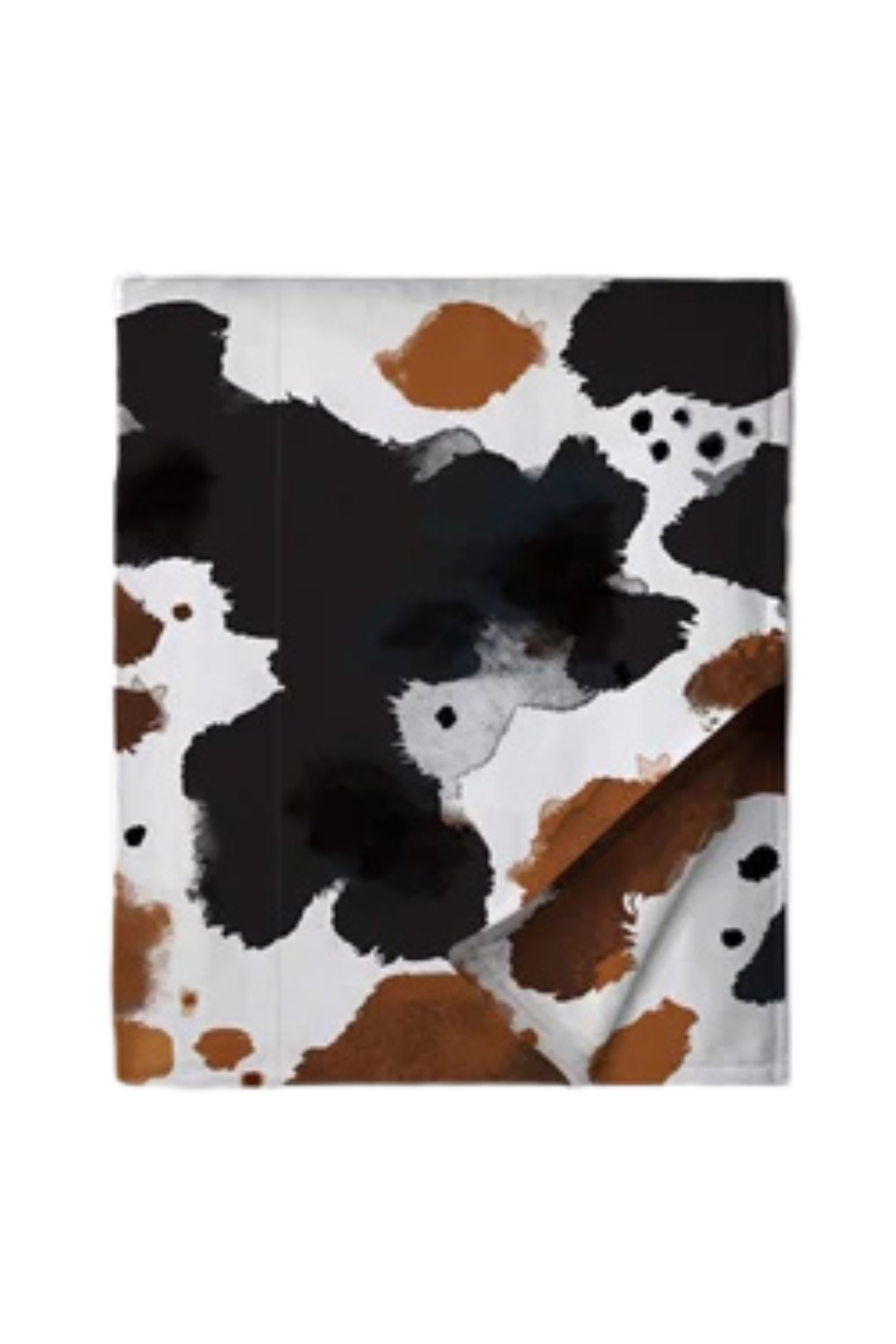 Rustic Rodeo Cowhide Throw Blanket