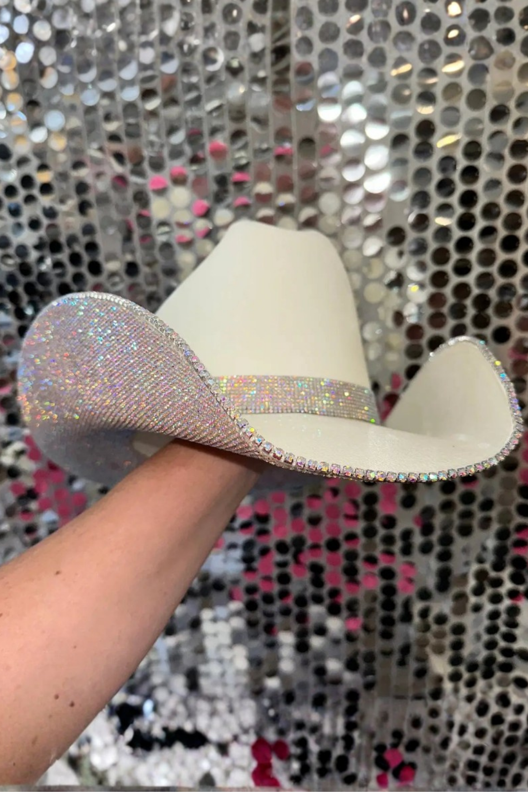 The Cowgirl Hat in AB Rhinestones