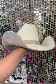 The Cowgirl Hat in AB Rhinestones