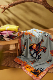 Lone Bronco Rider Throw