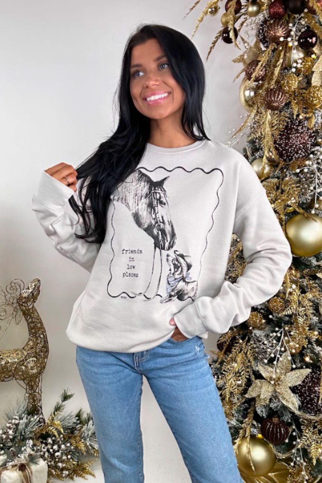 Friends in Low Places Graphic Sweatshirt
