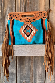 Western Tapestry Envelope Bag