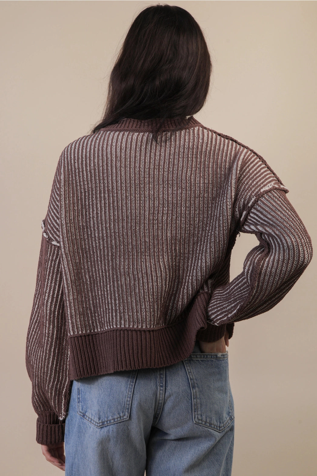 Driftwood Knit Cropped Sweater