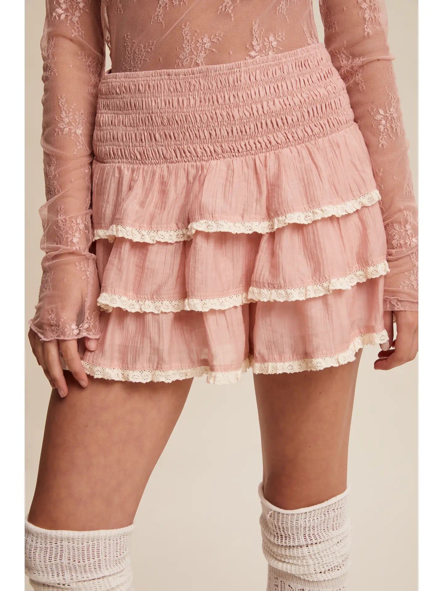 Prairie Rose Ruffle Skort
