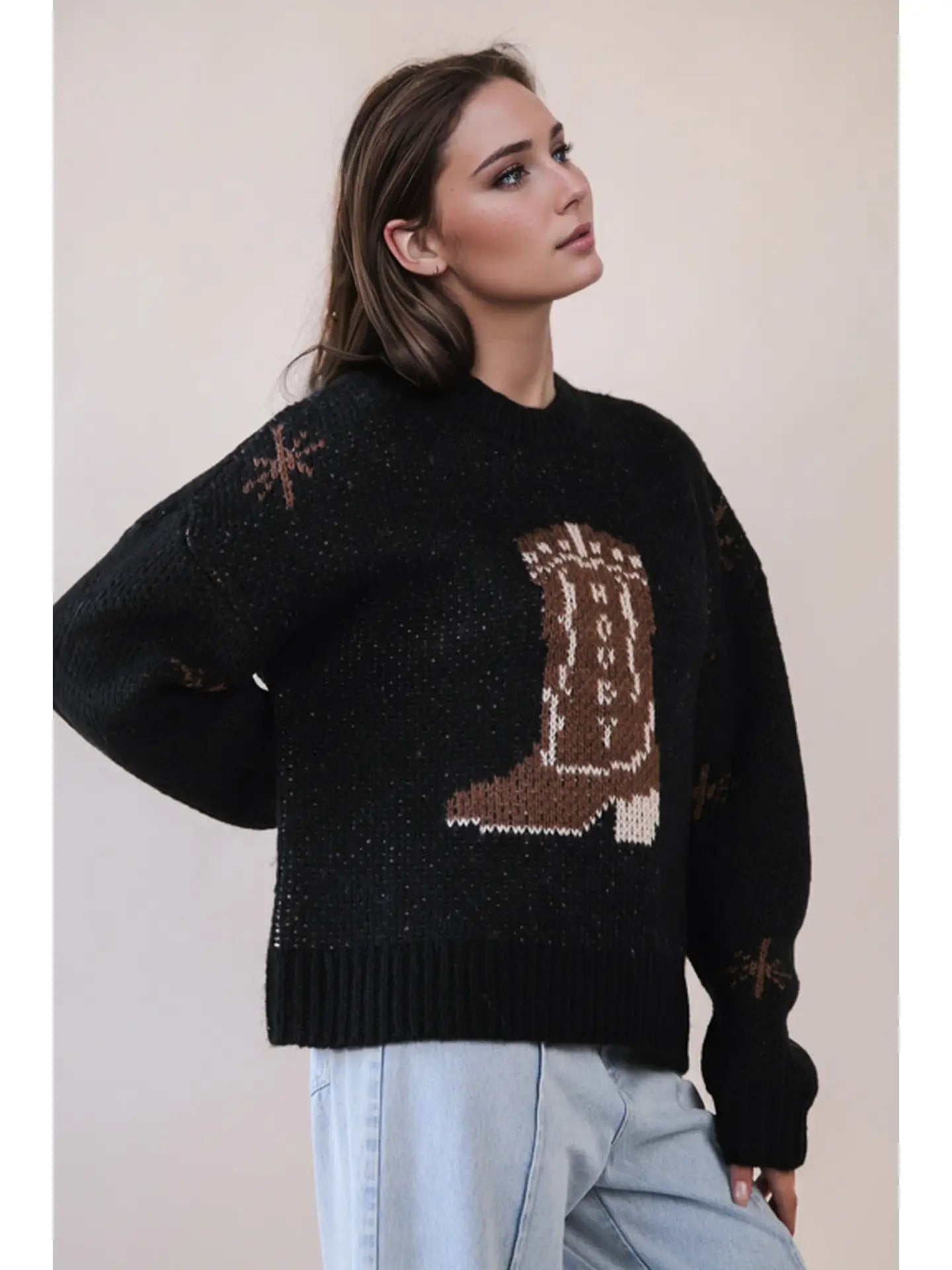 Boot Stitch Knit Sweater