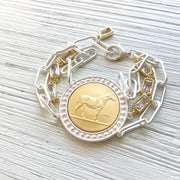 High Plains Horse Coin Bracelet
