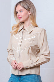 Arrow Trail Button Down Top